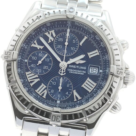 BREITLING Crosswind A13355 Chronograph blue Dial Automatic Men&#039;s Watch_8835 - Picture 1 of 6
